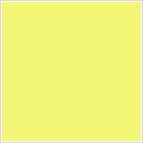 F4F775 Hex Color Image (MARIGOLD YELLOW, YELLOW GREEN)