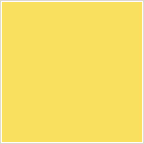 F9E05F Hex Color Image (ENERGY YELLOW, YELLOW)