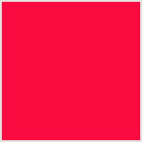 FA0A3E Hex Color Image (RED, TORCH RED)