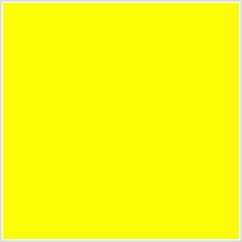 FAFC00 Hex Color Image (YELLOW, YELLOW GREEN)