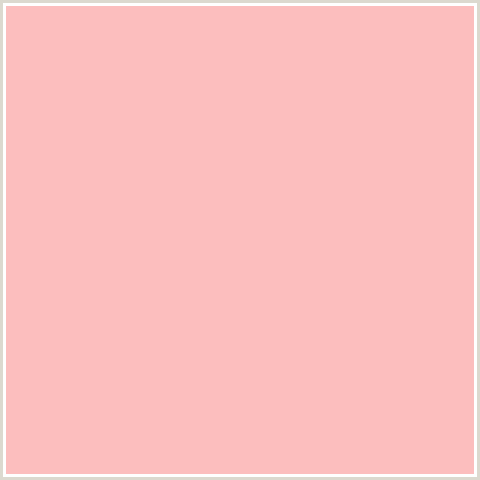 FCBEBE Hex Color Image (MELON, RED)