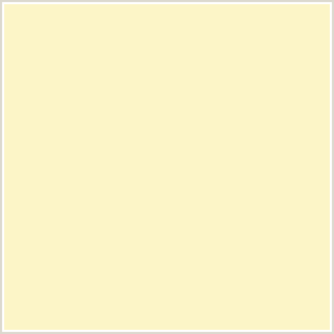 FCF5C7 Hex Color Image (DOUBLE PEARL LUSTA, YELLOW)