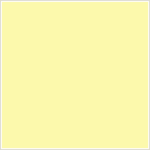 FCF9AC Hex Color Image (DROVER, YELLOW)