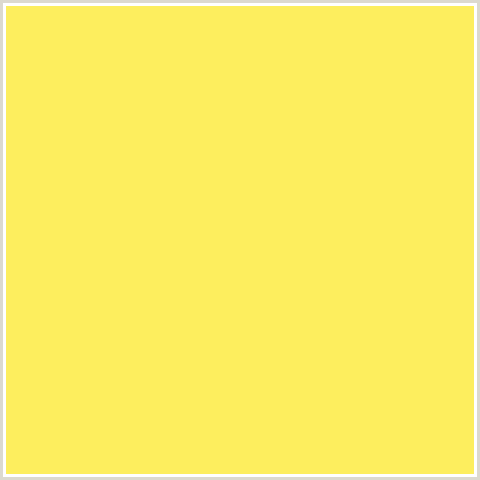 FDEE5E Hex Color Image (CANDY CORN, YELLOW)