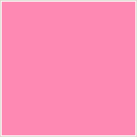 FE89B3 Hex Color Image (LIGHT RED, PINK, RED, SALMON, TICKLE ME PINK)