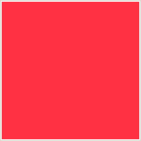 FF3143 Hex Color Image (CORAL RED, RED)