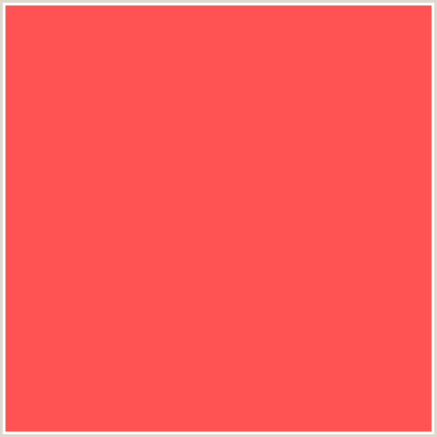 FF5353 Hex Color Image (PERSIMMON, RED)