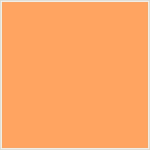 FFA465 Hex Color Image (ATOMIC TANGERINE, ORANGE RED)