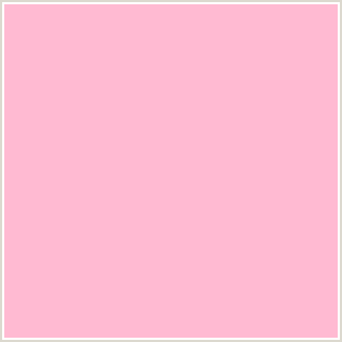 FFBAD2 Hex Color Image (COTTON CANDY, LIGHT RED, PINK, RED)