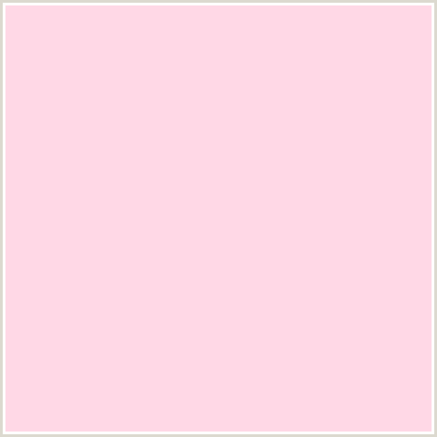 FFD8E6 Hex Color Image (LIGHT RED, PASTEL PINK, PINK, RED)