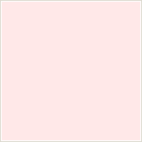 FFE8E8 Hex Color Image (FAIR PINK, LIGHT RED, PINK, RED)