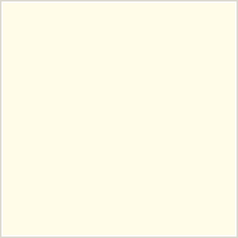 FFFCE8 Hex Color Image (BEIGE, BUTTERY WHITE, YELLOW)
