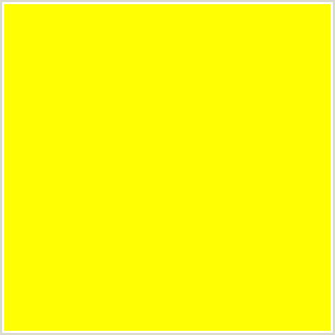 FFFE03 Hex Color Image (YELLOW, YELLOW GREEN)