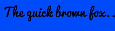 Image with Font Color FF052B and Background Color 004AF7