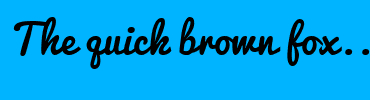 Image with Font Color FFFFFF and Background Color 00B4FF