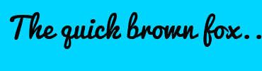 Image with Font Color 0097FF and Background Color 00D4FF