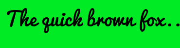 Image with Font Color 000000 and Background Color 00EB23