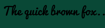 Image with Font Color FFFFFF and Background Color 094836