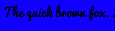 Image with Font Color 0500FF and Background Color 1000FF