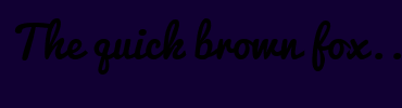 Image with Font Color FFFFFF and Background Color 110033