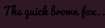 Image with Font Color FFFFFF and Background Color 301724
