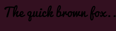 Image with Font Color FFFFFF and Background Color 331020