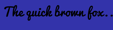 Image with Font Color FFFFFF and Background Color 3333AA