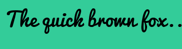 Image with Font Color 669933 and Background Color 33CC99