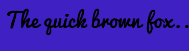 Image with Font Color FFFFFF and Background Color 3E20C3