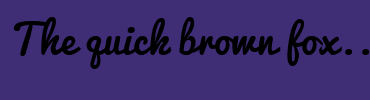 Image with Font Color FFFFFF and Background Color 3F2D75