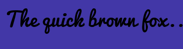 Image with Font Color FFFFFF and Background Color 4237A7