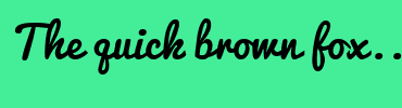 Image with Font Color FFFFFF and Background Color 44EE99