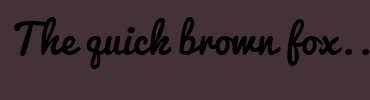 Image with Font Color 302E28 and Background Color 453138