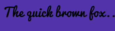 Image with Font Color FFFFFF and Background Color 5233AA