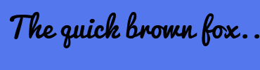 Image with Font Color FFFFFF and Background Color 5577EE