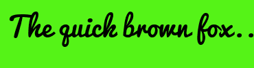 Image with Font Color FFFFFF and Background Color 55F317