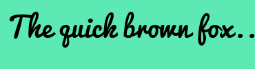 Image with Font Color FFFFFF and Background Color 5DE9B4