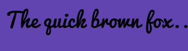 Image with Font Color FFFFFF and Background Color 6144B0