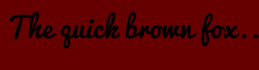 Image with Font Color 339999 and Background Color 660000