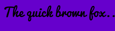 Image with Font Color FFFFFF and Background Color 6600CC