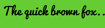 Image with Font Color 669999 and Background Color 66CC33
