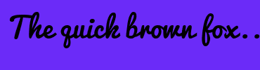 Image with Font Color FFFFFF and Background Color 6B2BF8