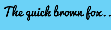 Image with Font Color 4F78F6 and Background Color 6BD2F7