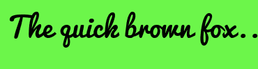 Image with Font Color F47D4A and Background Color 6CF64A