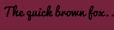 Image with Font Color FFFFFF and Background Color 75223C