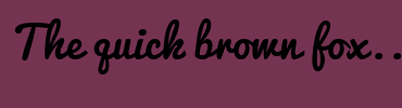 Image with Font Color FFFFFF and Background Color 753352