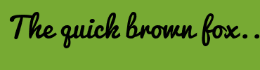 Image with Font Color 000000 and Background Color 77AA33