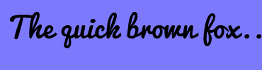 Image with Font Color 7BB31A and Background Color 7C79FD