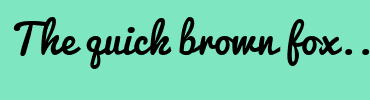 Image with Font Color 5C3709 and Background Color 7EE6C1