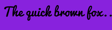 Image with Font Color FFFFFF and Background Color 8822DD